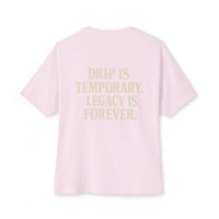 Unisex Oversized Boxy Tee with Crown & Rose Design | Trendy Graphic Tee, Streetwear Fashion, Layering Essential, Gift for Him/Her