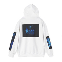 Vibrant Boss Skull Hoodie, Unisex Skull Sweatshirt, Grunge Hooded Sweatshirt, Unique Gift for Him/Her, Casual Streetwear