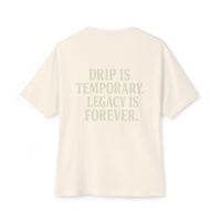 Unisex Oversized Boxy Tee with Crown & Rose Design | Trendy Graphic Tee, Streetwear Fashion, Layering Essential, Gift for Him/Her