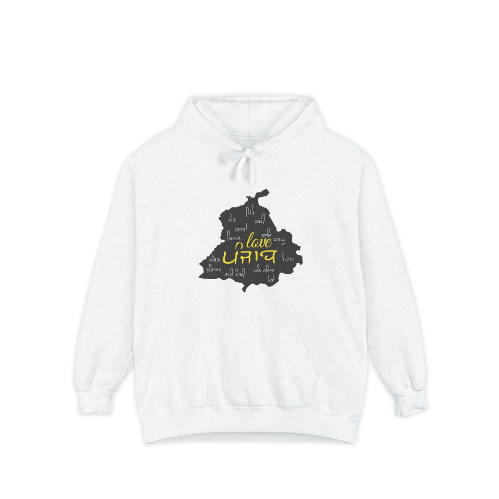 Virginia Outline Hoodie with "I Love Virginia" Script — State Pride Pullover